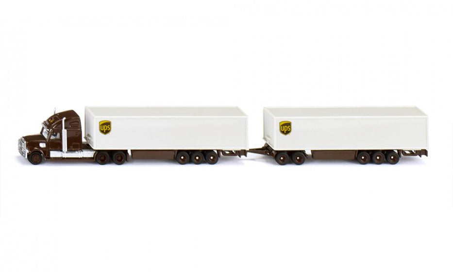 Amerikaanse road train bruin/wit (1806)