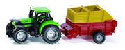Deutz-Fahr tractor met Pöttinger laadwagen groen (1676)