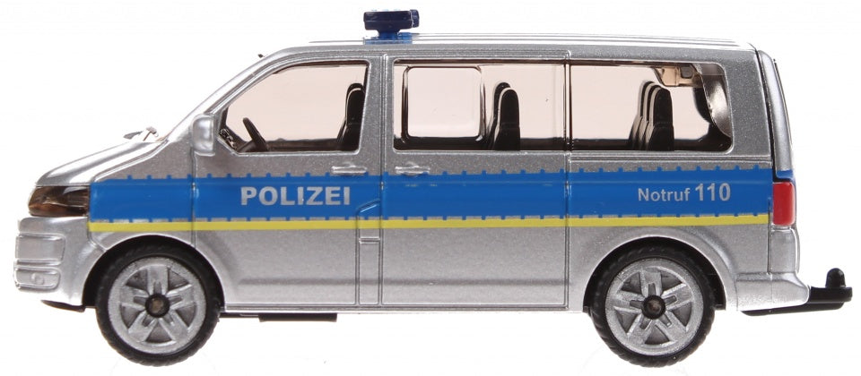 Duitse politiebus Volkswagen Transporter grijs (1350)