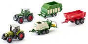 geschenkset tractors met aanhangwagens (6286) 5 stuks