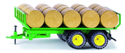 John Deere balenwagen met hooibalen groen/geel (2891)