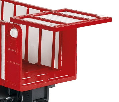 Massey Ferguson tractor met Pöttinger hakselwagen rood (1987)