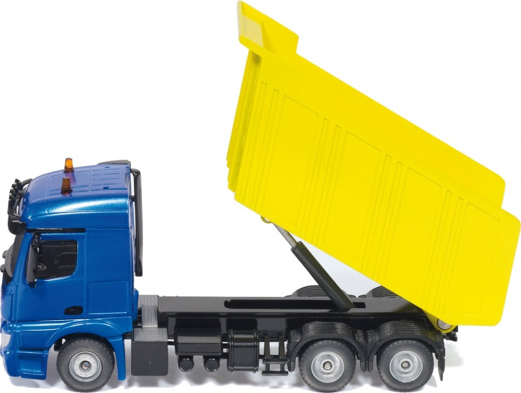 Mercedes-Benz Arocs 2645 met kantelbak blauw/geel (3549)