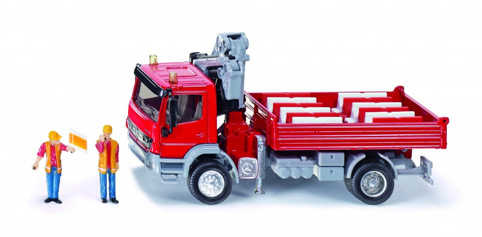 Mercedes-Benz Ateco met kraan rood (3534)