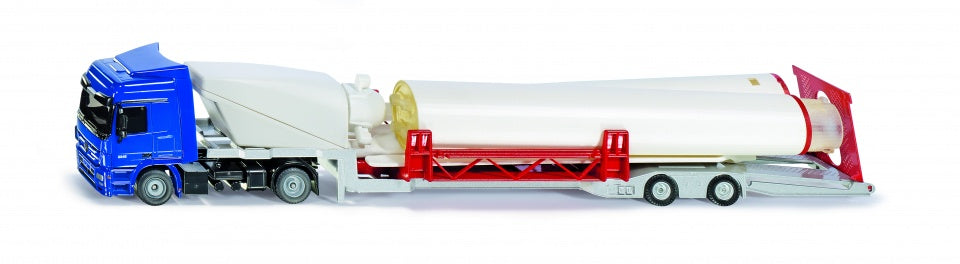 Mercedes-Benz vrachtwagen met dieplader en windturbine (3935)