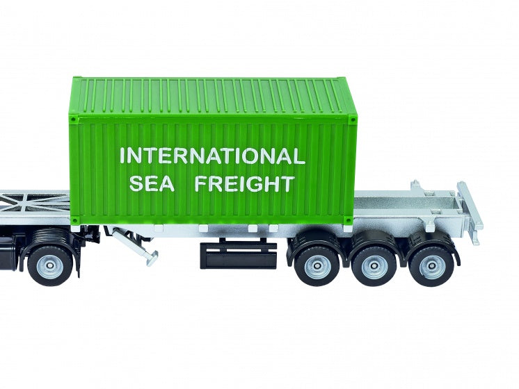 Mercedes-Benz vrachtwagen met twee containers geel/groen (3921)