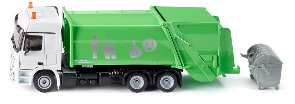 Mercedes-Benz vuiniswagen met Faun Variopress groen (2938)