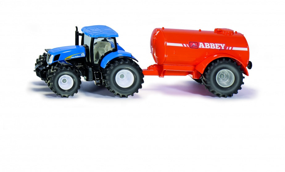 New Holland T7070 tractor met Abbey giertank blauw (1945)