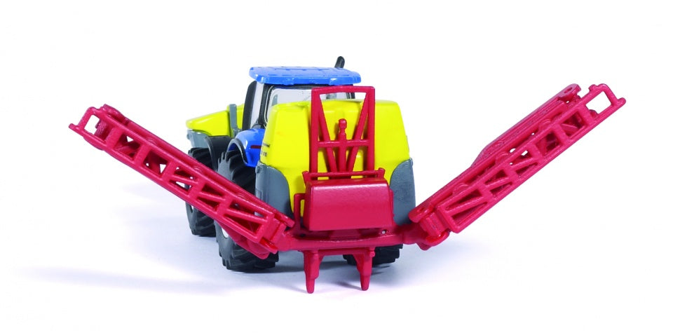 New Holland tractor met Kverneland landbouwspuit blauw (1799)
