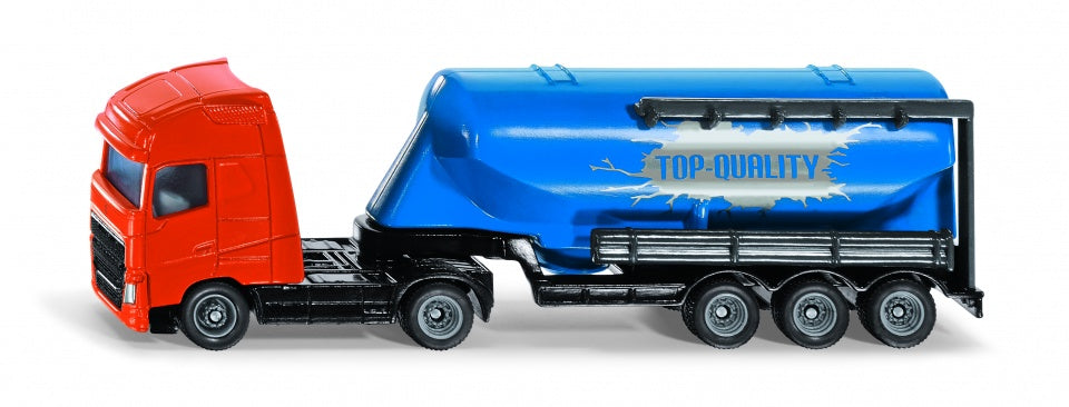 Volvo FH16 vrachtwagen met silotrailer oranje/blauw (1792)