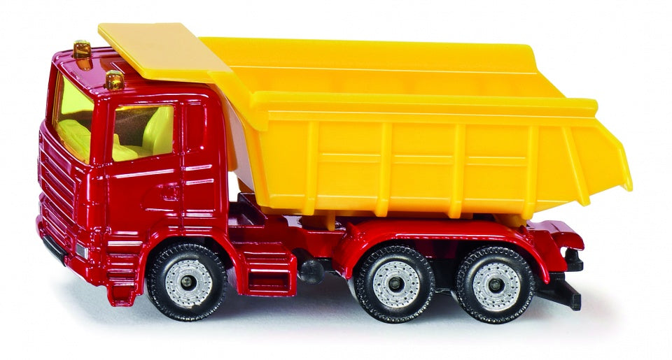 vrachtwagen met kantelbak rood/geel (1075)