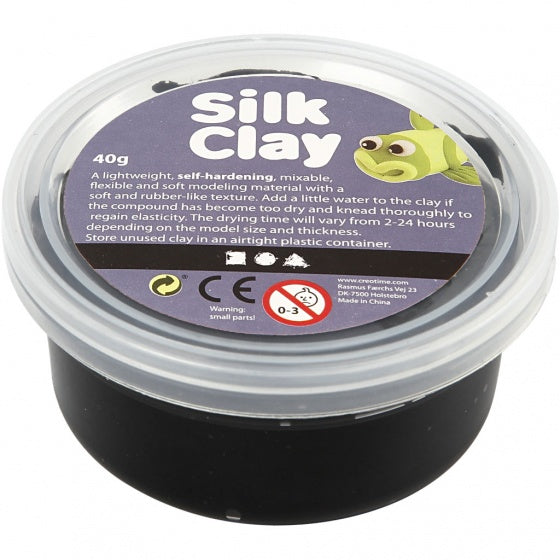klei zwart 40 gram (79102)