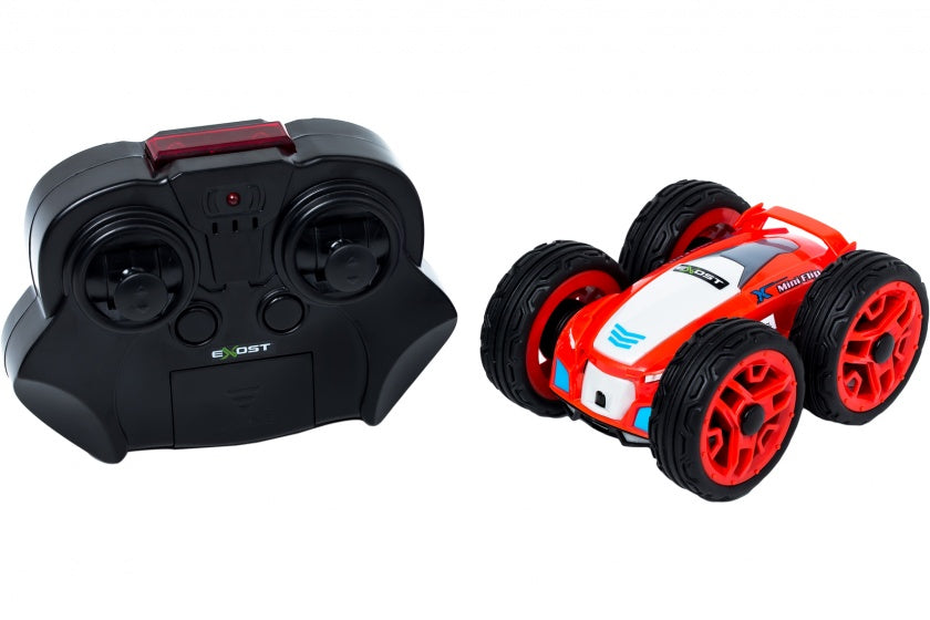 Exost 360 Mini-Flip RC Stuntauto 1:34 rood