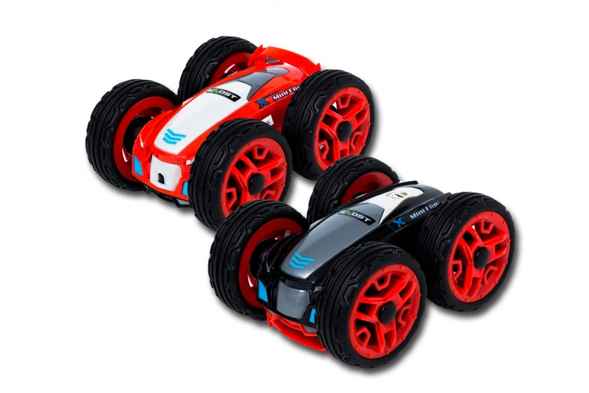 Exost 360 Mini-Flip RC Stuntauto 1:34 rood