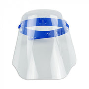 gezichtsmasker 38 x 23 cm transparant/blauw