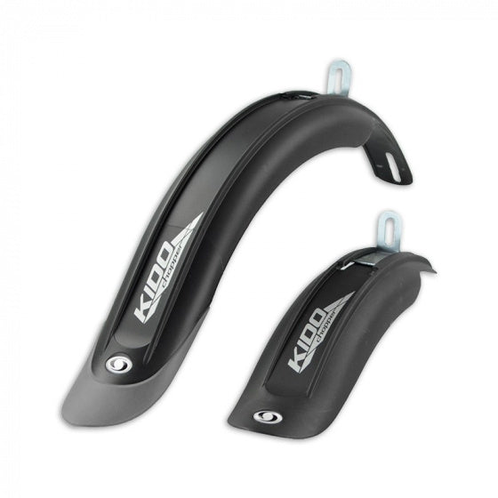 spatbordenset Kido Long 16 - 18 inch zwart/grijs