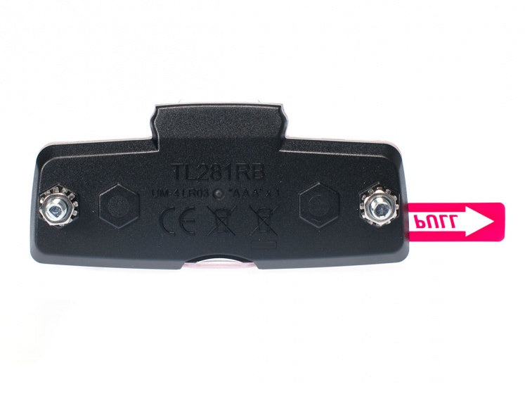 achterlicht Block led batterij bagagedrager rood