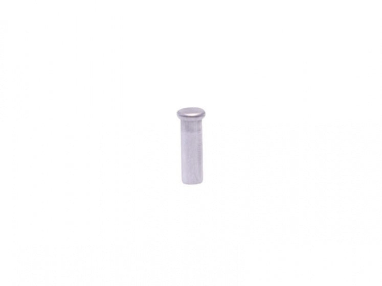 eindnippels 10 x 3 mm aluminium zilver 10 stuks