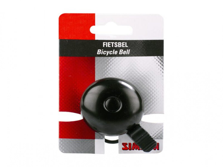 fietsbel Race 45 mm 85 dB aluminium zwart