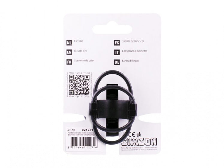 fietsbel Race 45 mm 85 dB aluminium zwart