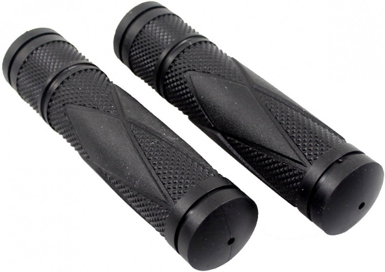 handvatten Comfort 130 mm rubber zwart per set
