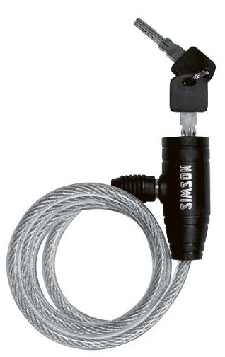 kabelslot 900 x 8 mm staal zilver/zwart 3-delig