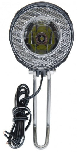 koplamp Round naafdynamo led 7 lux zwart