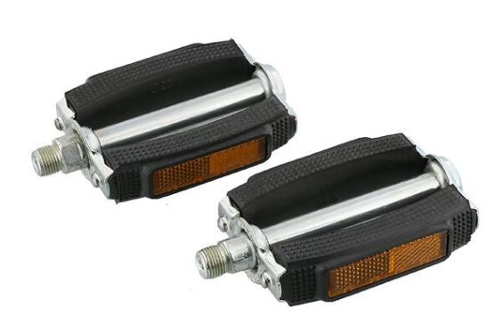 pedalen Holland 9/16 inch staal/pvc zwart