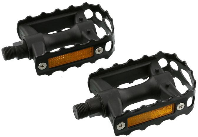 pedalen Sport Comfort 9/16 inch staal zwart