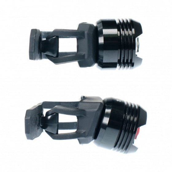 verlichtingsset Bullet led batterij zwart