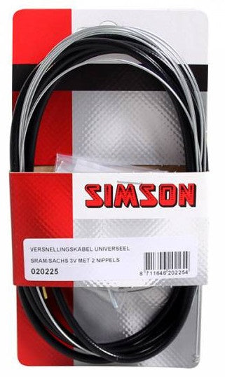 versnellingskabel set Sram/Sachs 1700/2150 mm zw/zi