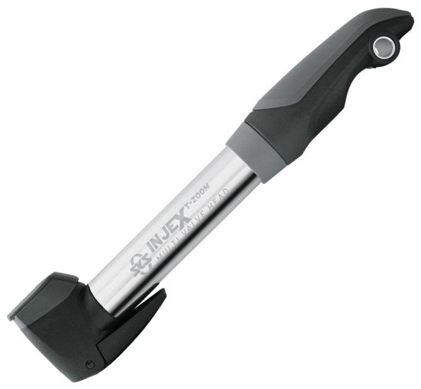 Injex T-Zoom Fietspomp 256 mm Zilver 10 Bar