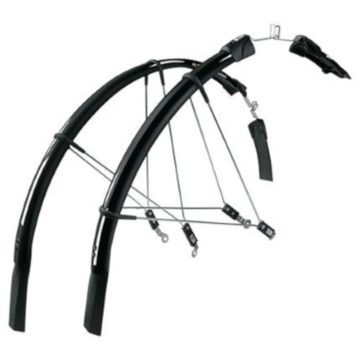 spatbordset Raceblade Long 2 kunststof zwart 28inch 25mm