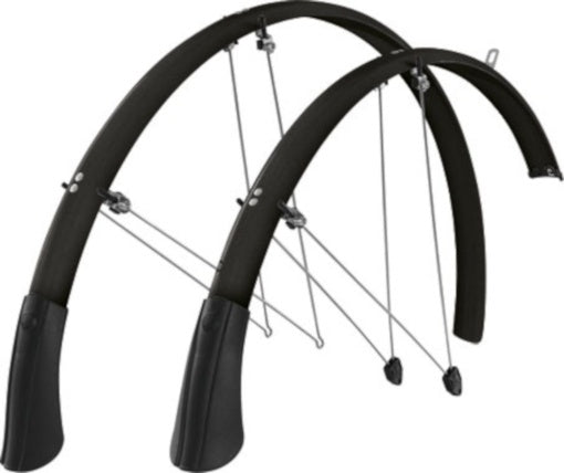 Spatborden Set Longboard Kunststof 28 Inch Zwart