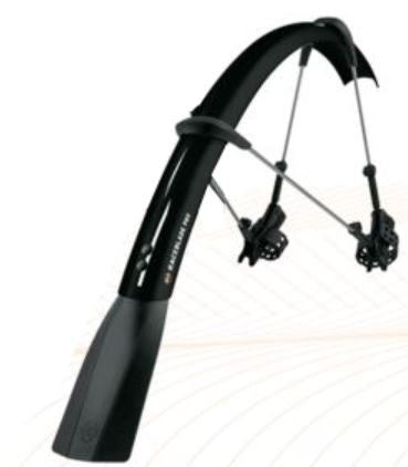 Spatborden set Raceblade Pro kunststof 28 inch zwart