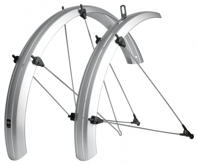 Spatborden Set Bluemels Kunststof 24 Inch Zilver