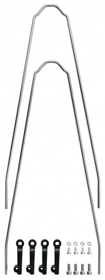 Spatbordstang Set Velo 55 Junior Staal 24 Inch Zilver
