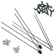 Spatbordstang Set Bluemels Aluminium 28 Inch Zwart