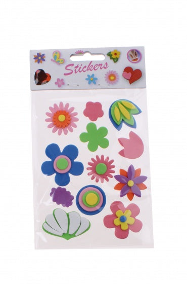 stickers bloemen 12 stuks