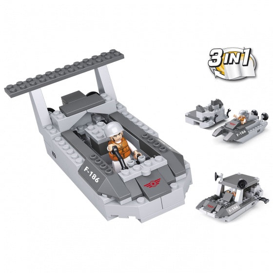 Army: landingsvaartuig 3-in-1 (M38-B0537D)