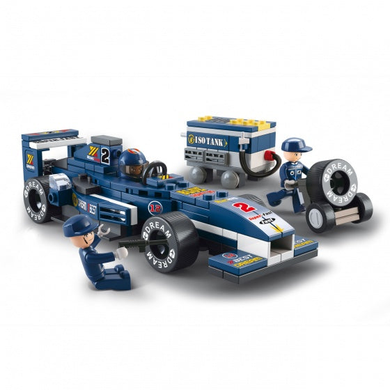 Racing Team: racewagen blauw (M38-B0351)