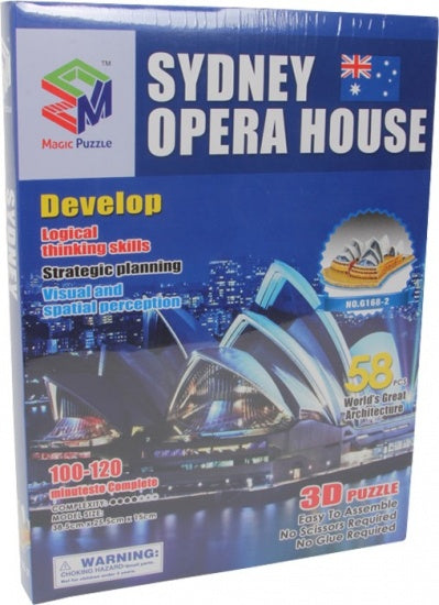 3D Puzzel Sydney Opera House 58-Delig