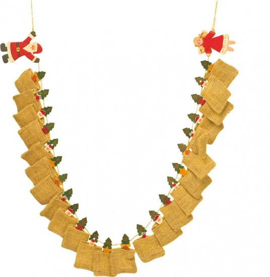 Adventskalender Jute Zakjes 150 cm