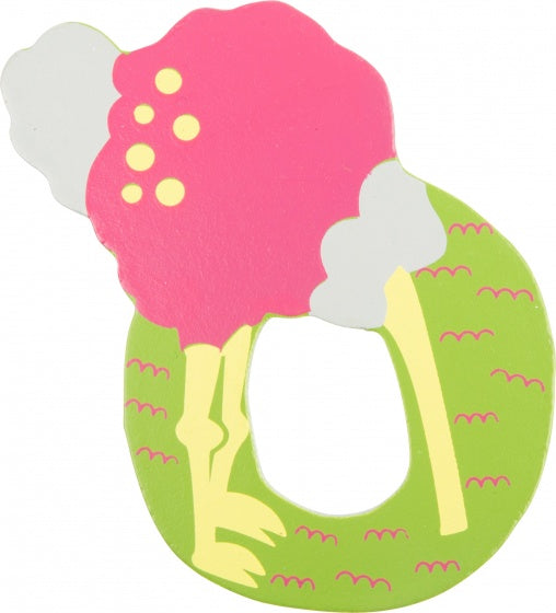 alfabet Dieren letter O hout 8 cm