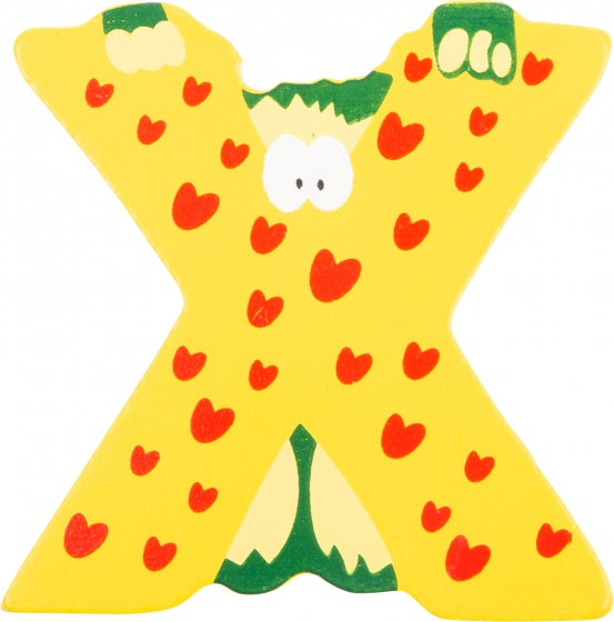 alfabet Dieren letter X hout 8 cm