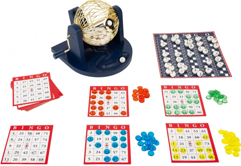 bingoset 24 cm staal zwart/goud 244-delig