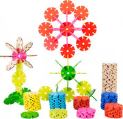 bloemen bouwpakket hout 240-delig