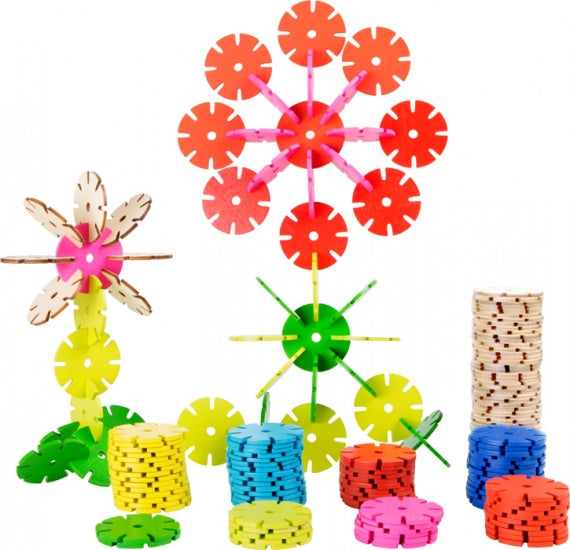 bloemen bouwpakket hout 240-delig
