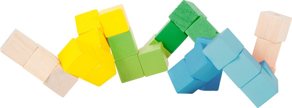 bouwkubus blauw/groen/geel/blank 4