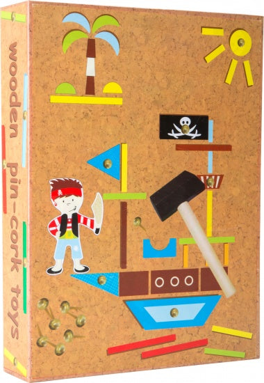 Hamertje Tik De Piraat 19 x 26 cm bruin